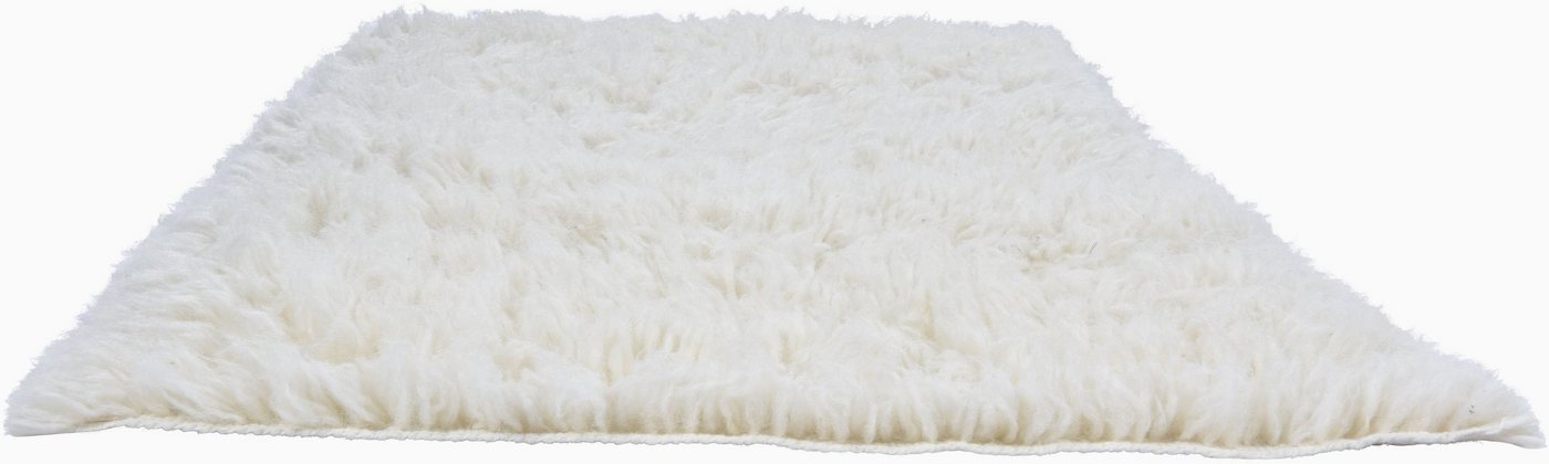 THEKO Wollteppich Flokos 1, rechteckig, Höhe: 40 mm, original griechischer Flokati, Hochflor, Uni Farben, reine Wolle