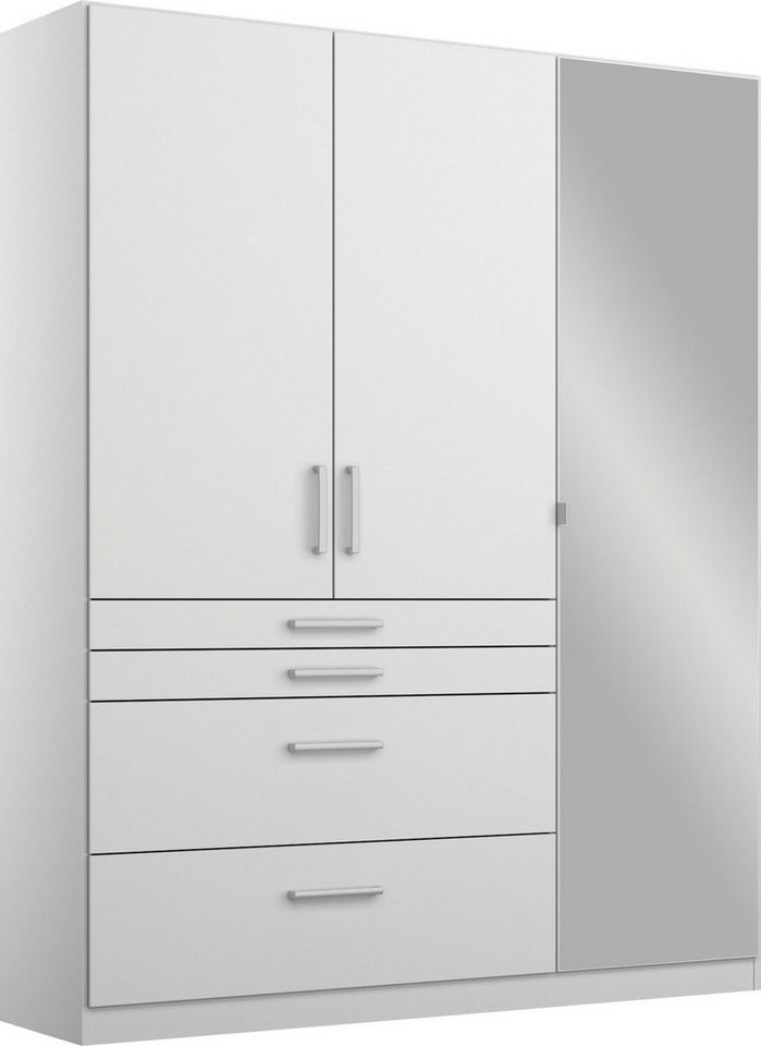rauch Drehtürenschrank Kleiderschrank Schrank Garderobe Garderobenschrank HOMBURG mit Spiegel, oberer Schubkasten mit Einteilung MADE IN GERMANY Bild 3