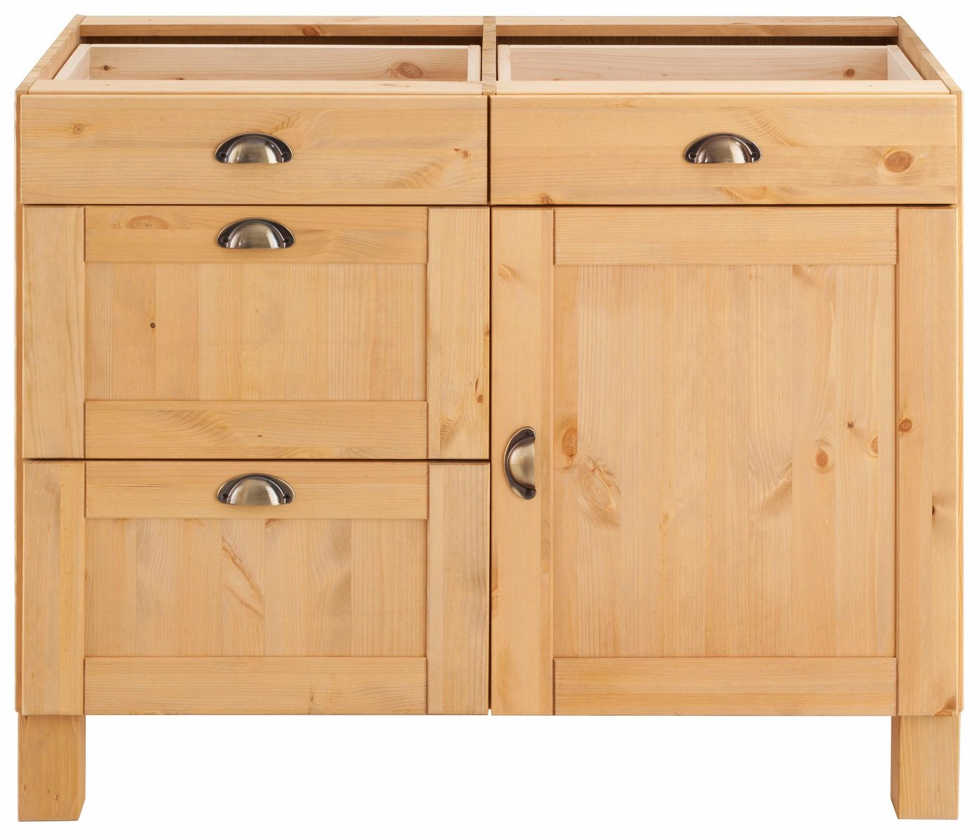 Home affaire Unterschrank Oslo 100 cm breit, ohne Arbeitsplatte, 2 Schubkästen, 2 Auszüge Bild 4