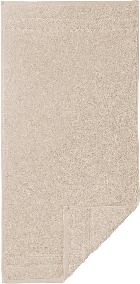 Egeria Badetuch Micro Touch, Walkfrottee (1-St), Uni Programm mit Streifenbordüre, extrem saugfähig, reine Baumwolle Bild 5