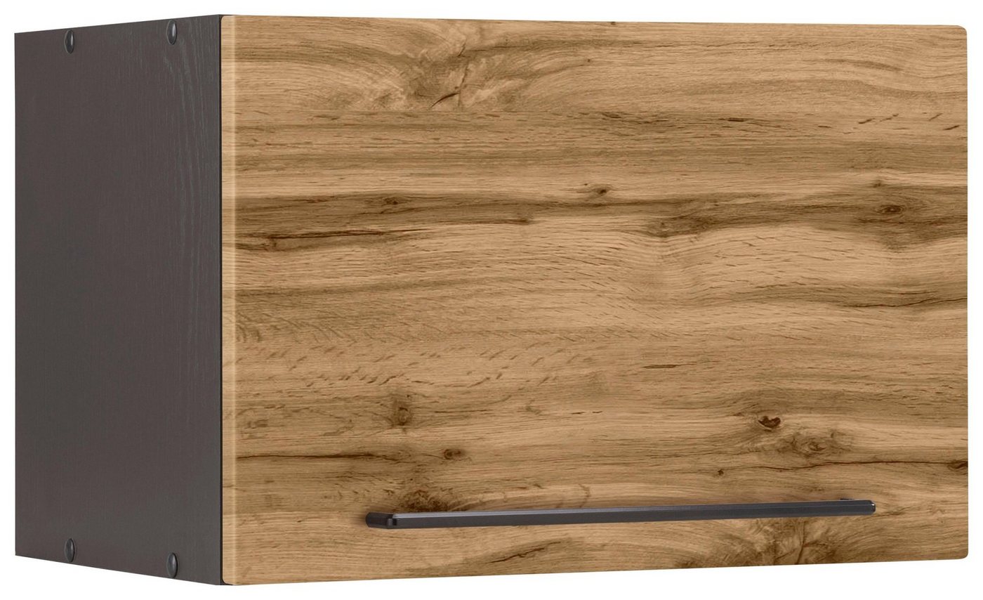 KOCHSTATION Klapphängeschrank KS-Tulsa 50 cm breit, mit 1 Klappe, schwarzer Metallgriff, MDF Front Bild 5