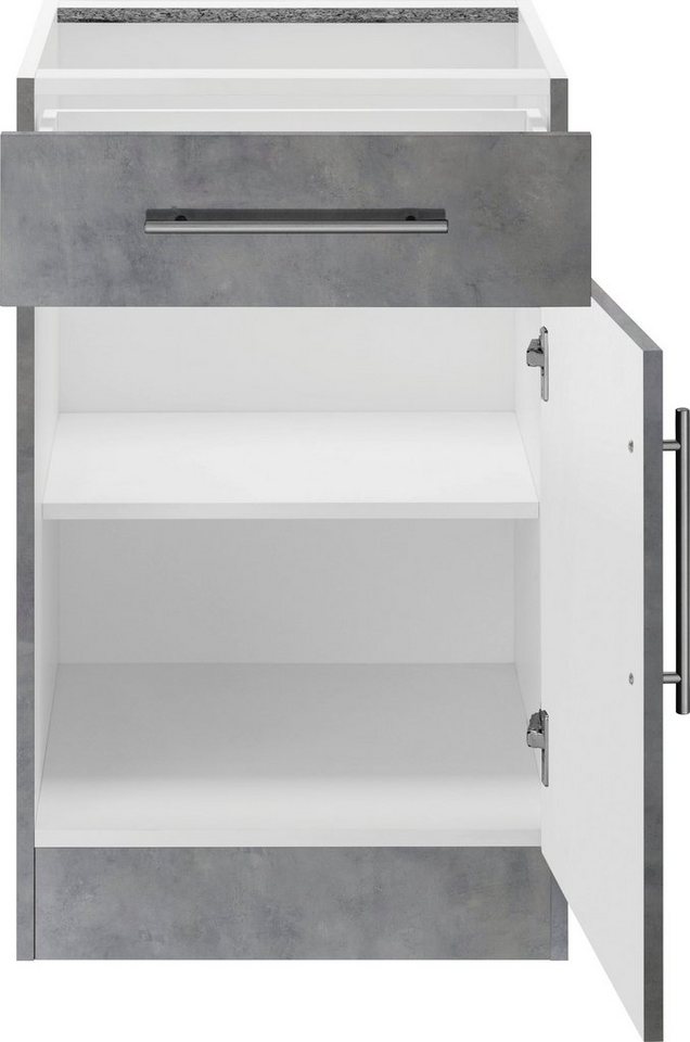wiho Küchen Unterschrank Cali 50 cm breit, ohne Arbeitsplatte Bild 3