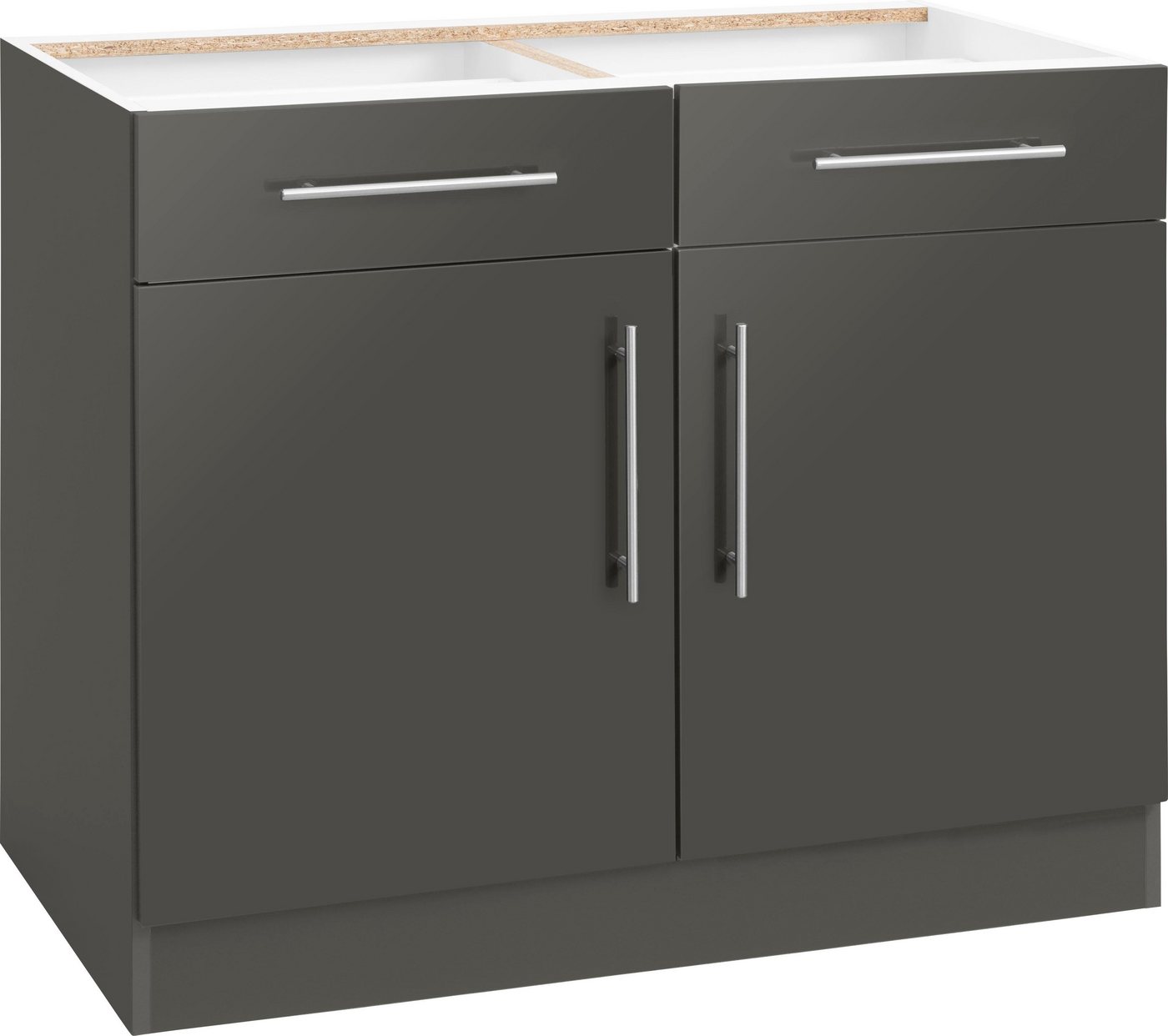 wiho Küchen Unterschrank Cali 100 cm breit, ohne Arbeitsplatte Bild 3