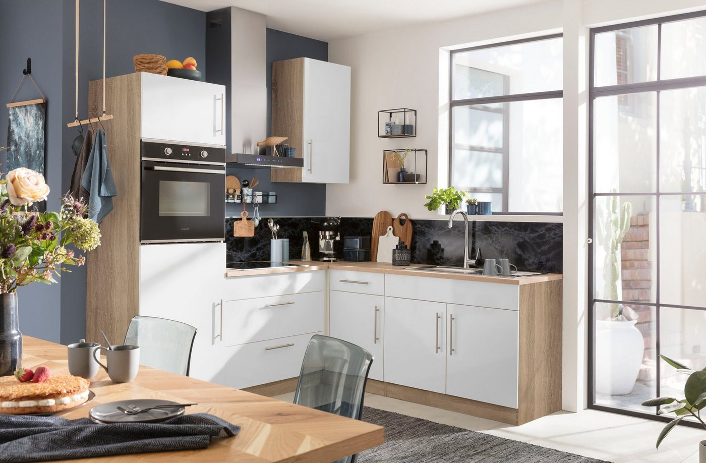 wiho Küchen Spülenschrank Cali 100 cm breit, ohne Arbeitsplatte Bild 5