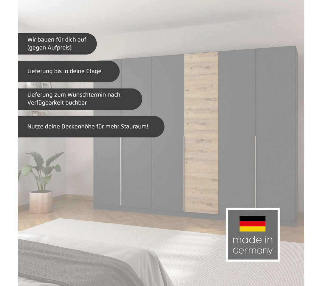 rauch Drehtürenschrank Kleiderschrank Schrank Garderobe Wäscheschrank Schlafzimmer BELLEZZA inkl. Schubkasteneinsatz, Wäscheeinteilung und weiterem Zubehör Bild 5