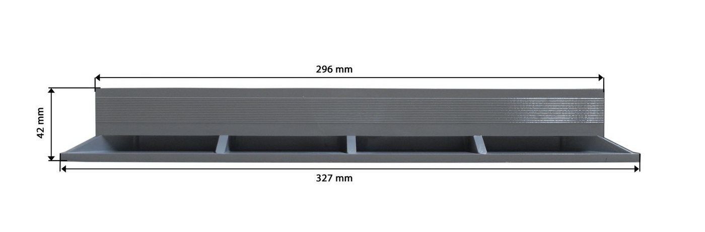 Marley Deutschland GmbH Erdschacht Schachtdeckel Kunststoff mit Rahmen 300x300mm, 30x30x4 cm, 2-St., stabil, begehbar, laugen- und säurebeständig