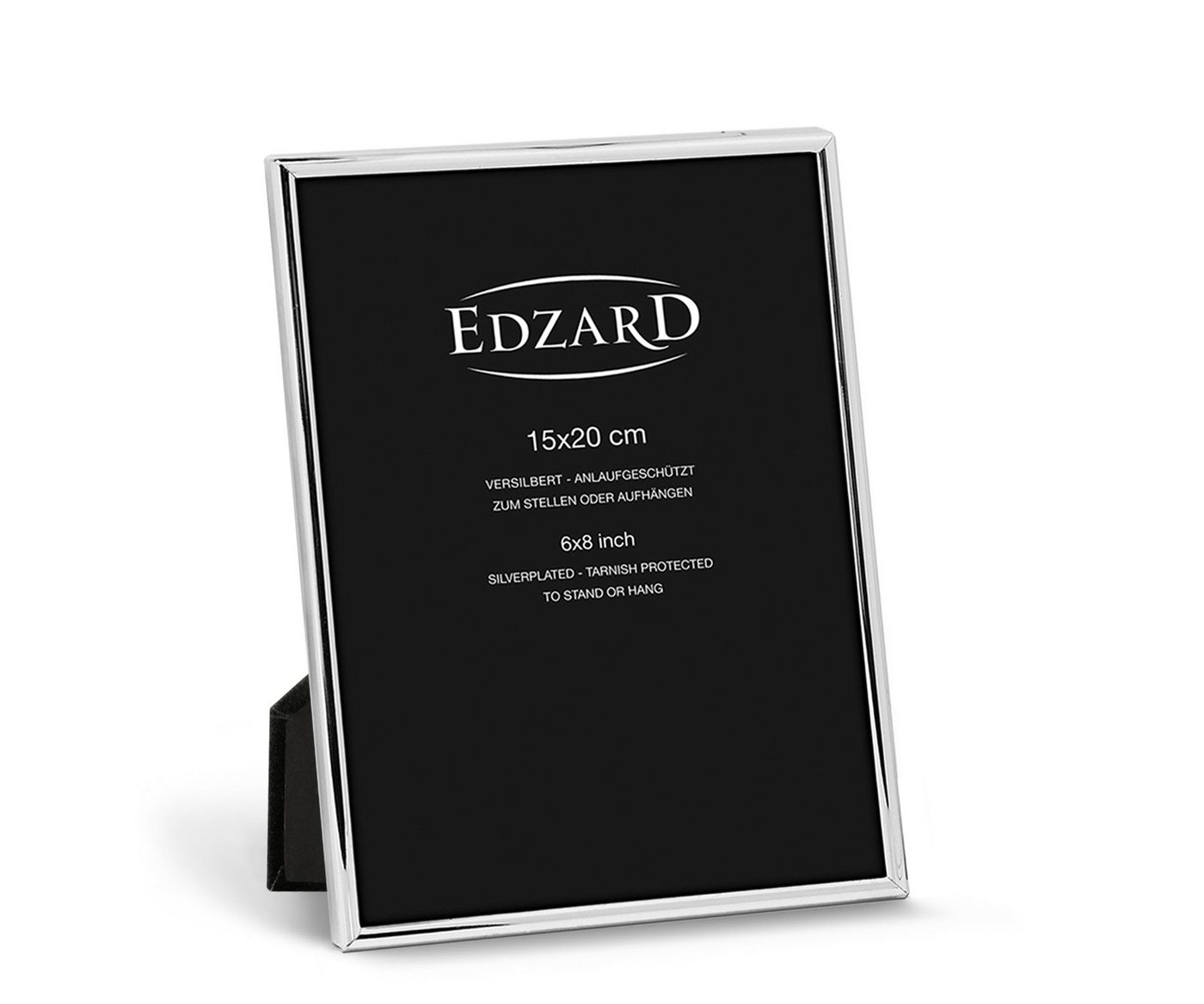 EDZARD Bilderrahmen Genua, versilbert und anlaufgeschützt, für 15x20 cm Bilder - Fotorahmen Bild 4