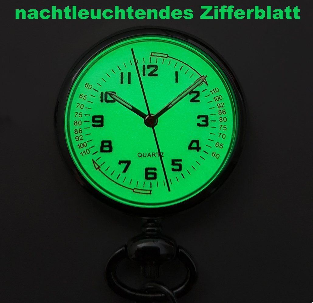 Pacific Time Krankenpflegeuhr Damen Schwesternuhr mit Anstecknadel nachtleuchtendes Ziffernblatt, Gratis Versand Bild 3