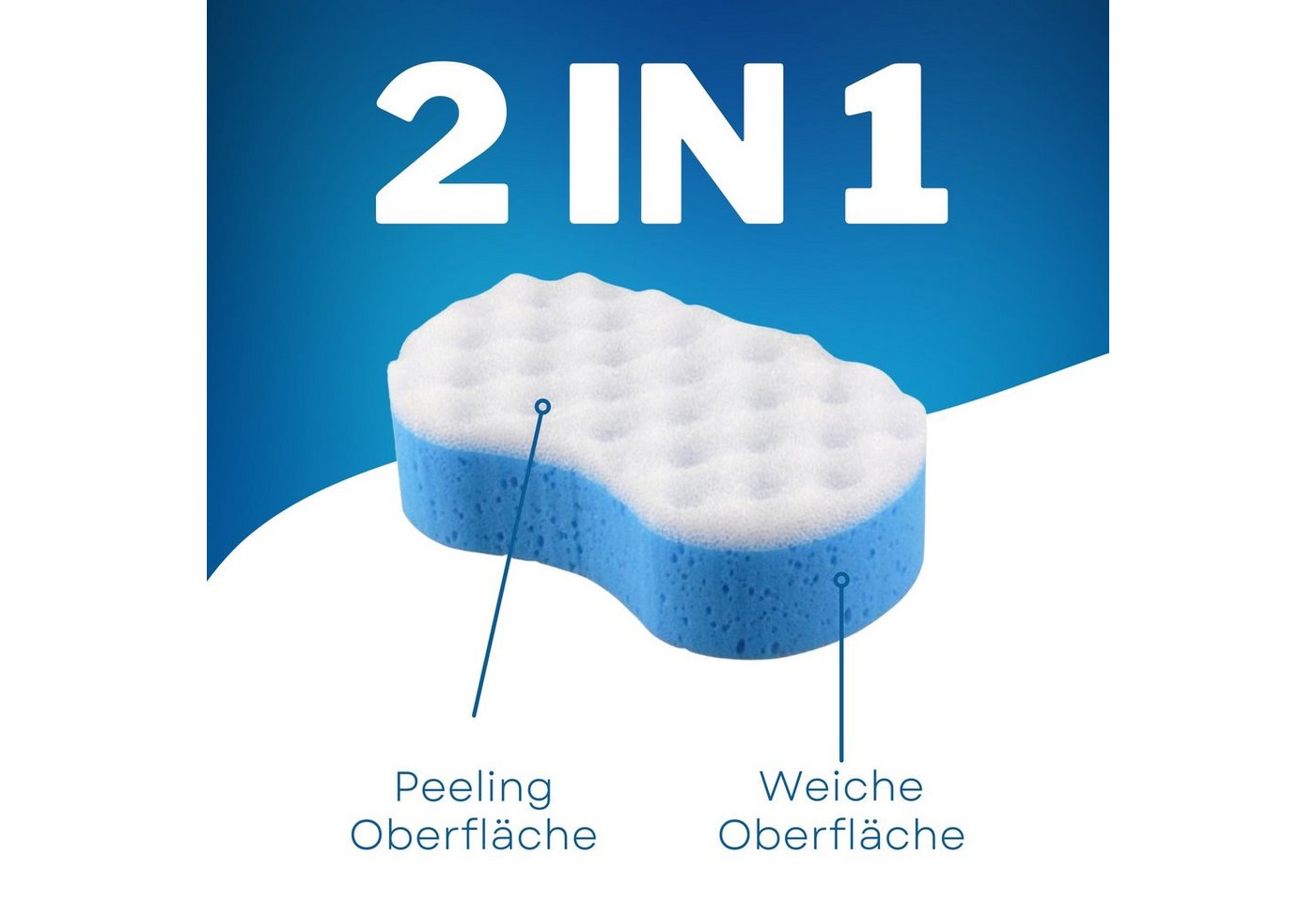 Radami Badorganizer 16 x Massageschwamm Duschschwamm Badeschwamm Peeling Schwamm Körperpee Bild 5