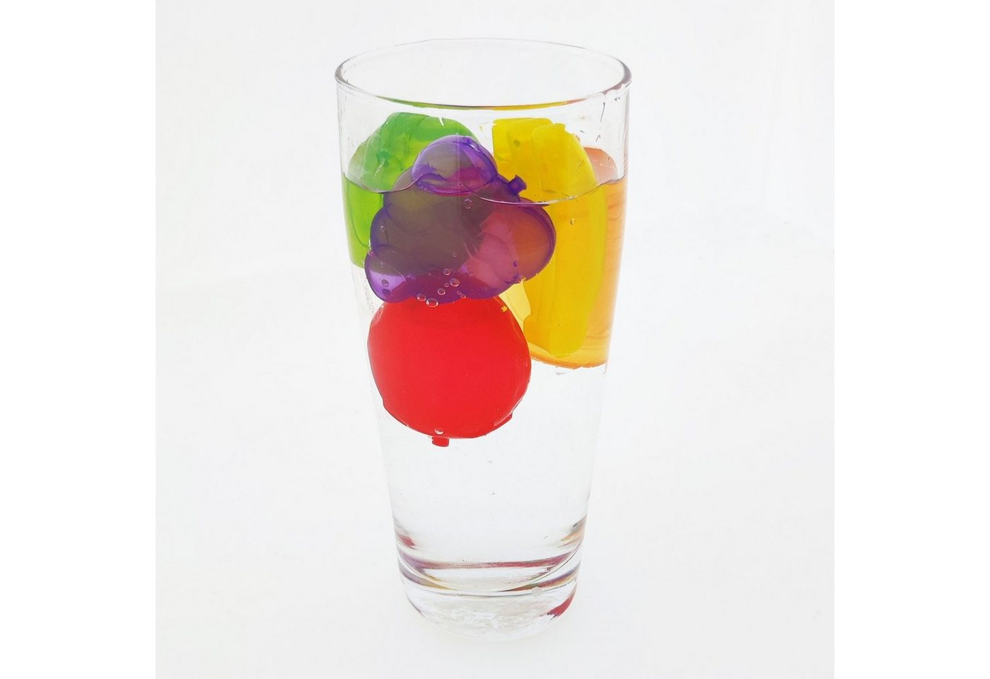 varivendo Eiswürfelform 60 Stück Dauereiswürfel Kunststoff Früchte Bunt Wiederverwendbar, (Set 1-tlg), Dauereiswürfel Eiswürfel wiederverwendbar Kunsstoff Kunststoffeiswürfe Bild 3