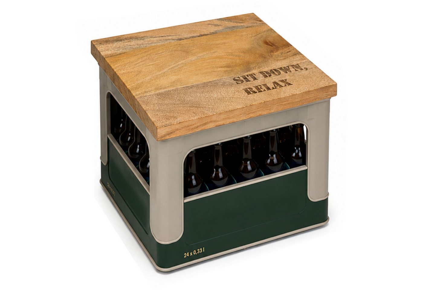 BURI Sitzauflage Bierkastensitz Getränkekistensitz Bierkistensitz Sitzauflage 41x30x2cm