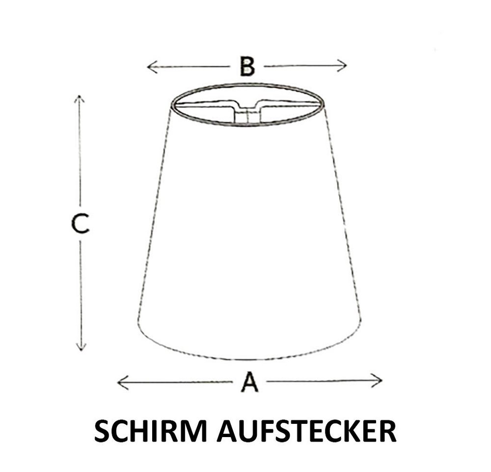 Dirk Davids Leuchten GmbH Lampenschirm Lampenschirm Aufstecker Orange Kronleuchter Klemmschirm Bild 3