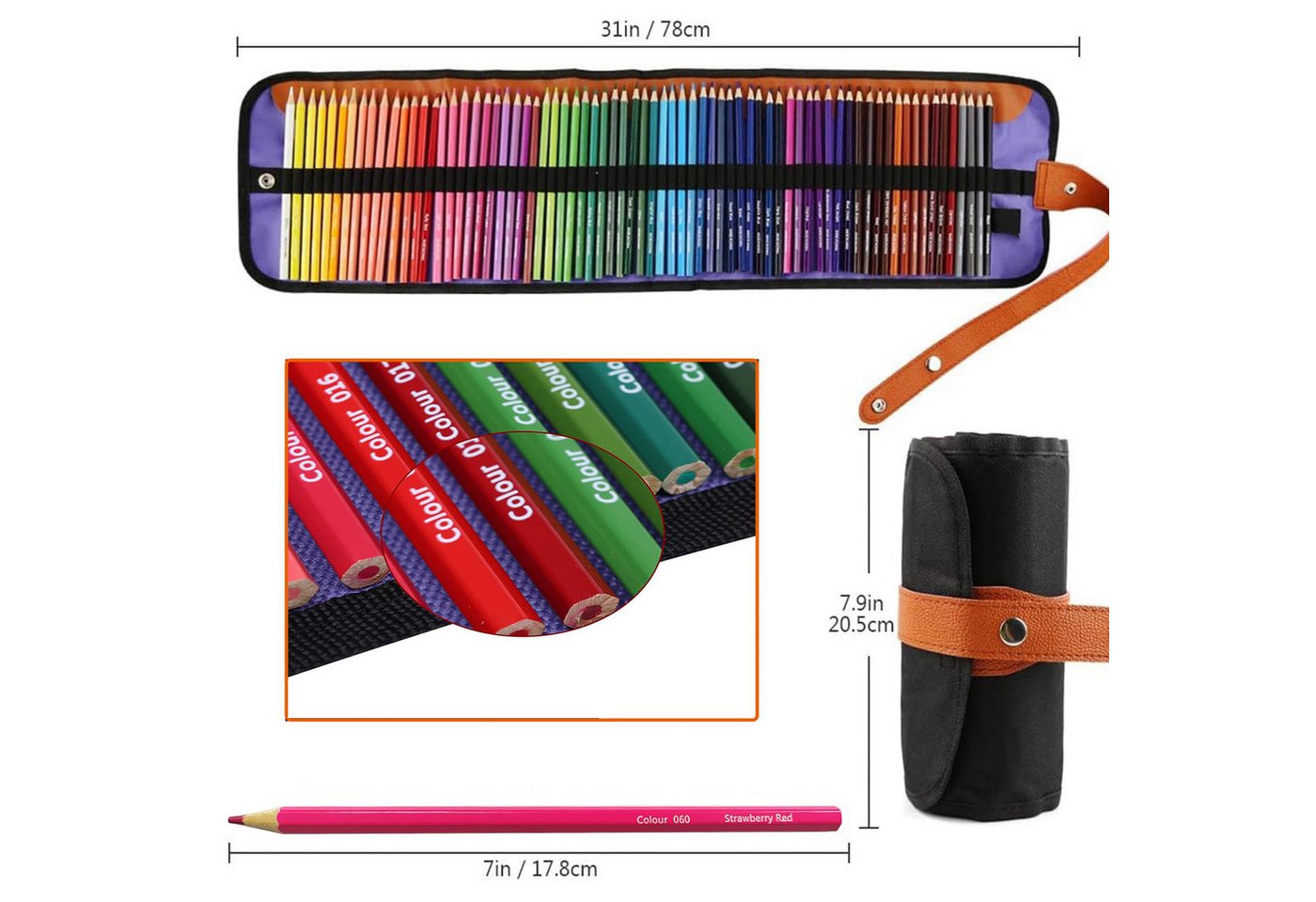 Cachito Buntstift Hochwertige Buntstifte - Lebendige Farben und Glatte Textur, (72-tlg), Für Graffiti und Handzeichnungen Bild 2