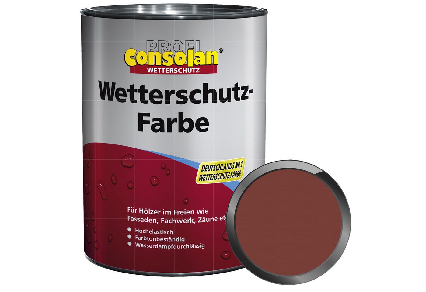 Consolan Wetterschutzfarbe Profi Wetterschutz-Farbe - 0.75 Ltr Bild 2