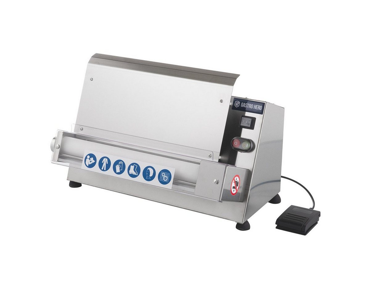 GastroHero Nudelmaschine Teigausrollmaschine PROFI 42 N mit Fußpedal 40 cm, 370 W Bild 4