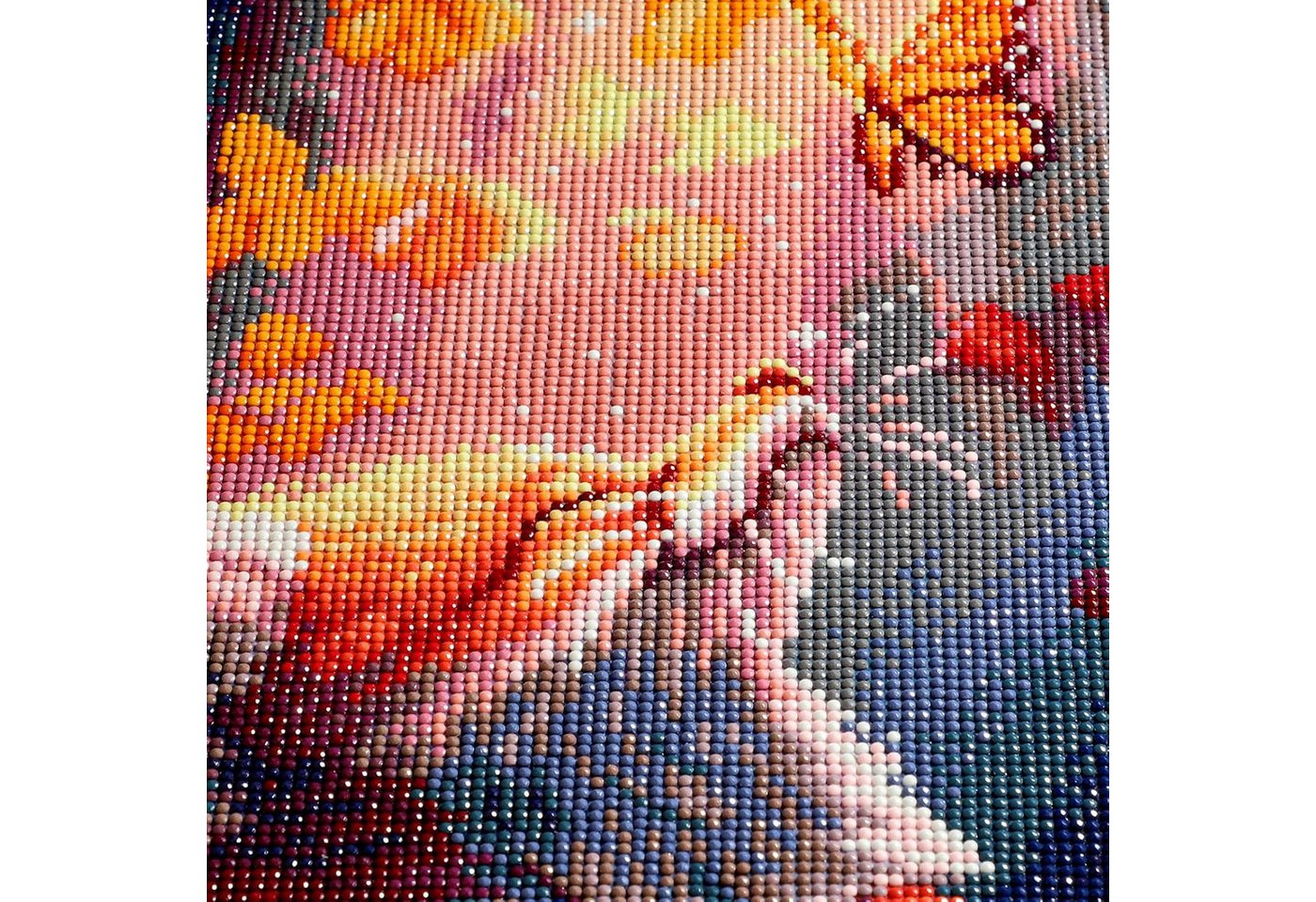 KAYLJIE Malen nach Zahlen Diamond Painting Bild 30x40cm 5D Fuchs mit Schmetterling (Komplettset für 5D Diamond Painting inklusive Leinwand, Diamanten und Werkzeugen, Diamond Painting Set mit Zubehör für DIY-Kreativität und Entspannung), 5D Diamond Painting mit präziser Klebeschicht & Zubehör Bild 5