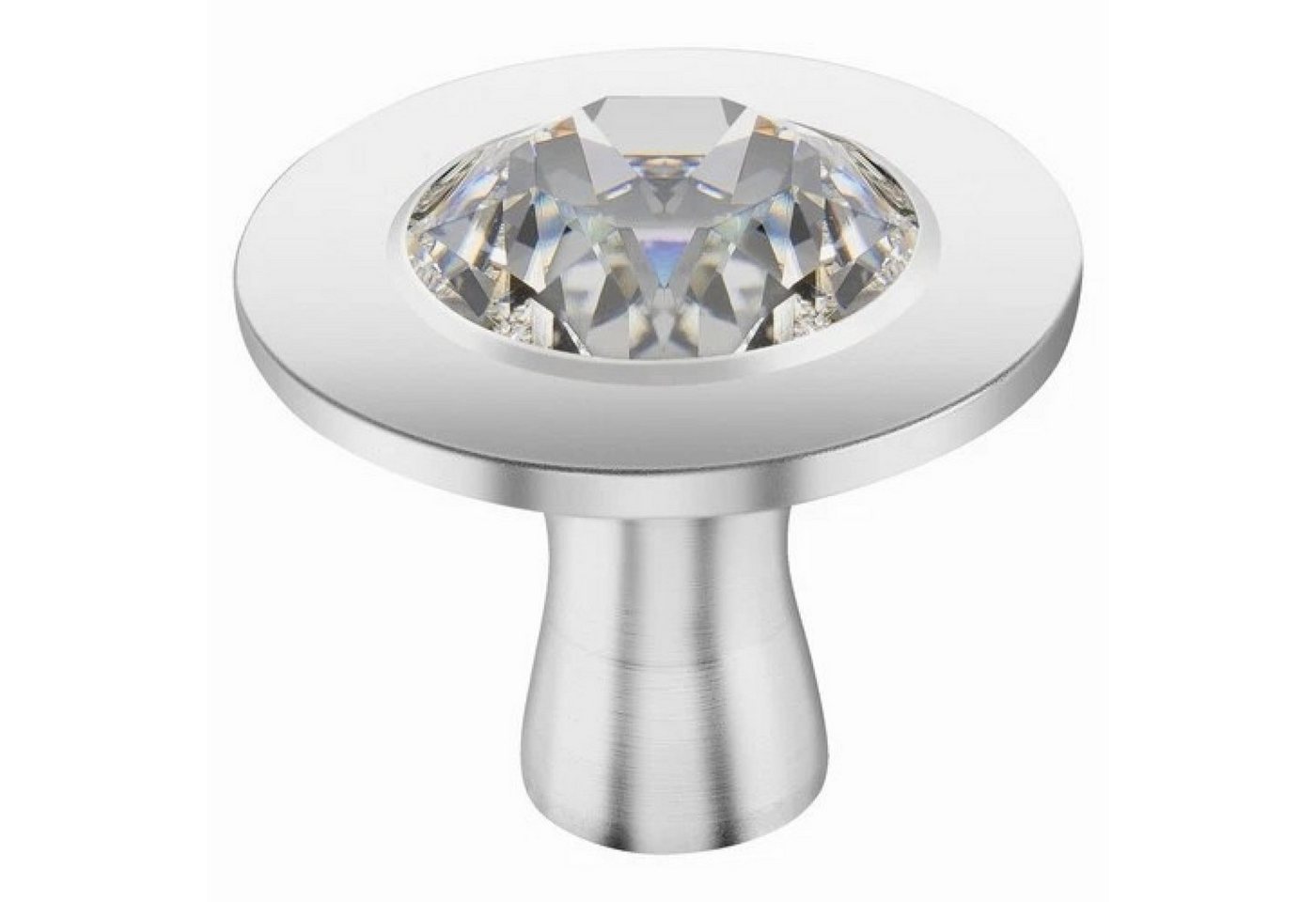 Staub Deckelgriff Knauf mit Kristall von Swarovski aus Edelstahl (Packung, 1-St., 1 Stk), Originaler Swarovski® Kristall Sonderedition und Spülmaschinenfest