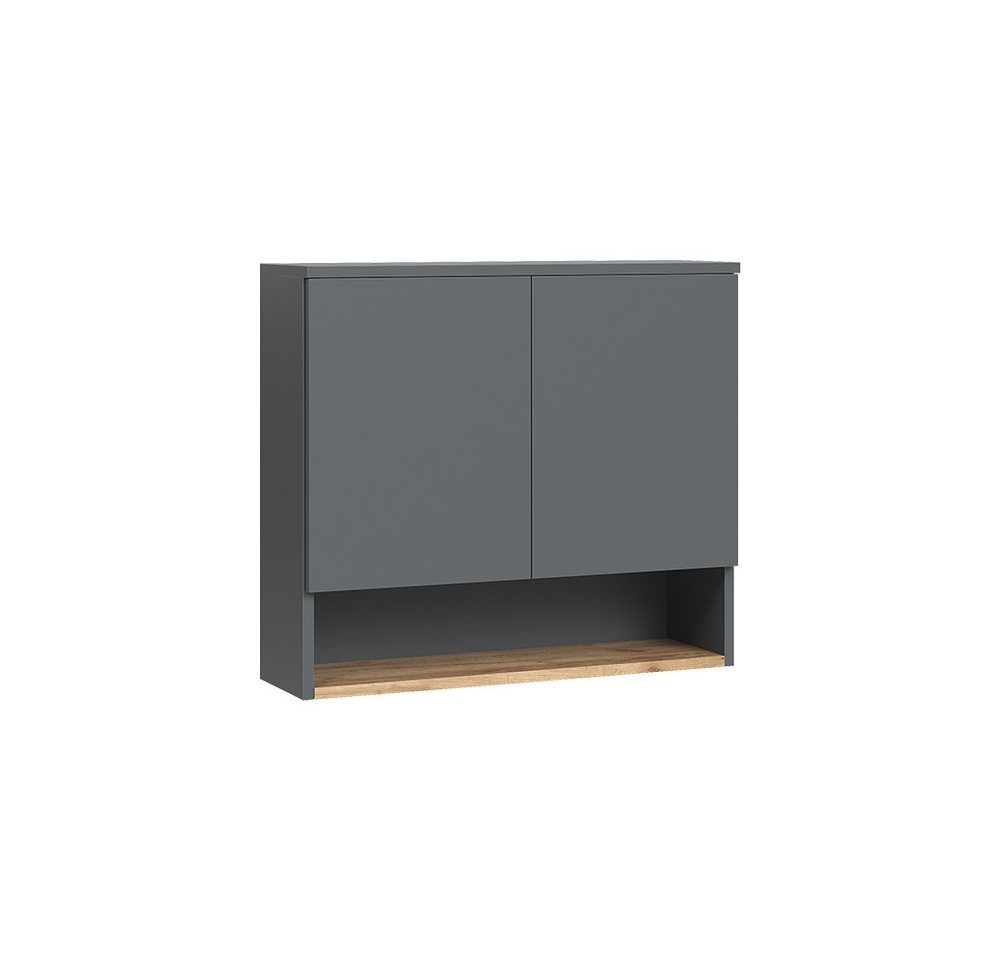 Vicco Hängeschrank Viktor, Anthrazit/Goldkraft Eiche, 68 x 60 cm mit 2 Türen Bild 3