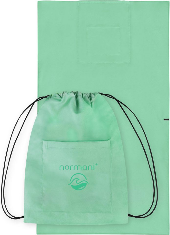 normani Badetücher Badehandtuch mit Rucksackfunktion, Polyester (1-St), Badetuch mit Rucksackfunktion Bild 2