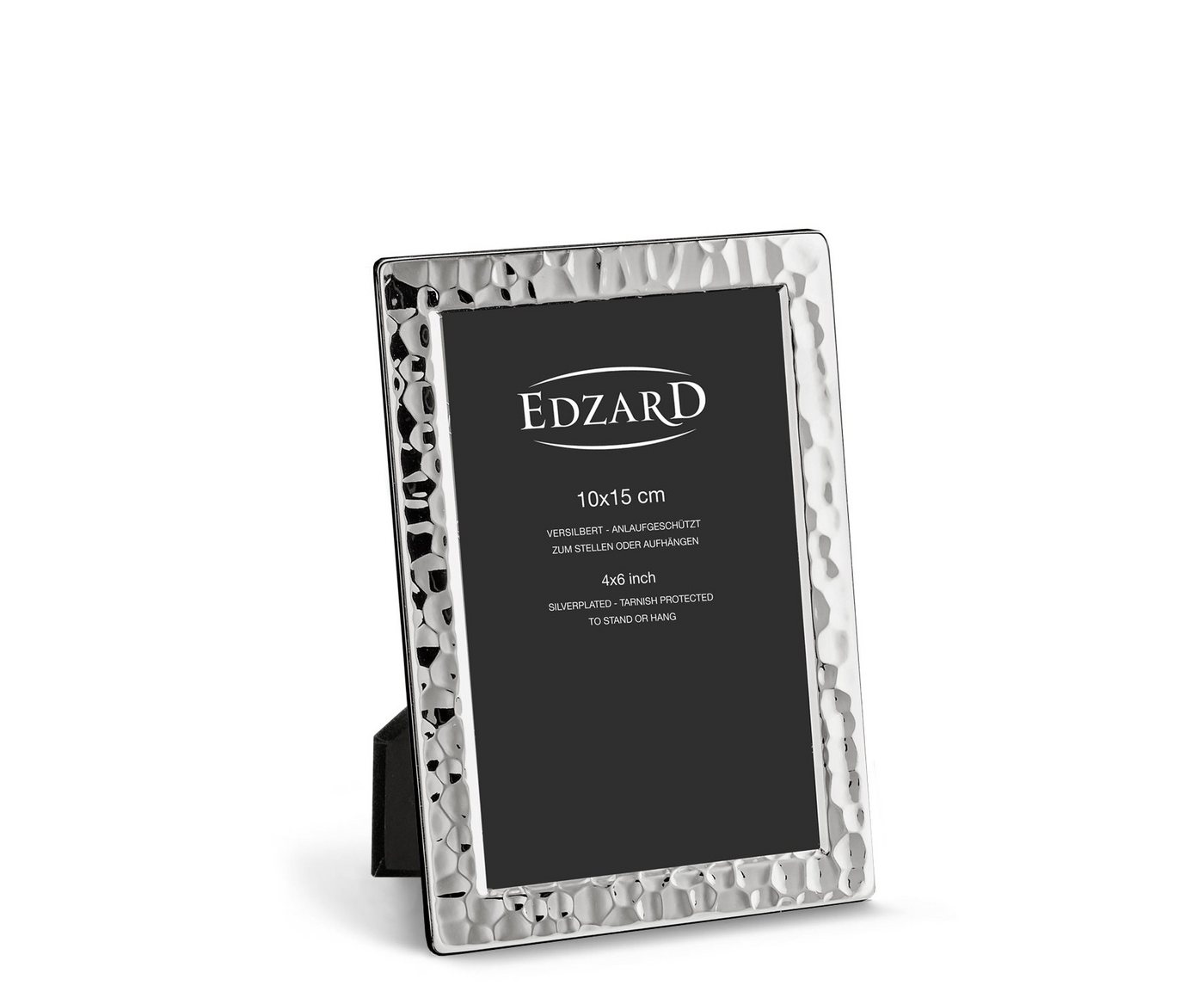 EDZARD Bilderrahmen Pavia, versilbert und anlaufgeschützt, 2er Set für 10x15 cm Foto Bild 3