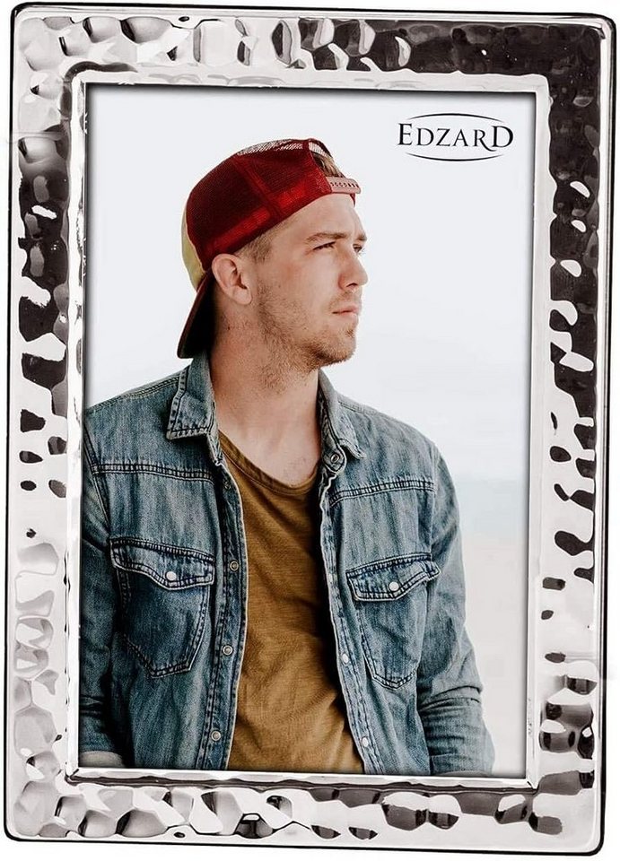 EDZARD Bilderrahmen Pavia, versilbert und anlaufgeschützt, 2er Set für 10x15 cm Foto Bild 5