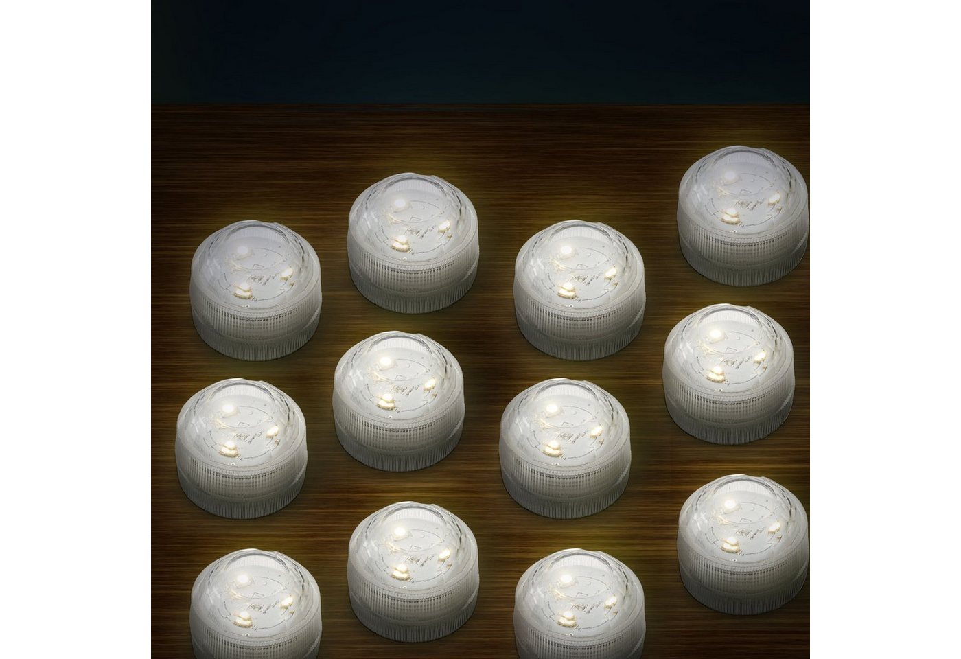 CEPEWA LED Dekolicht Teelicht LED 12er Set warmweiß Bild 5
