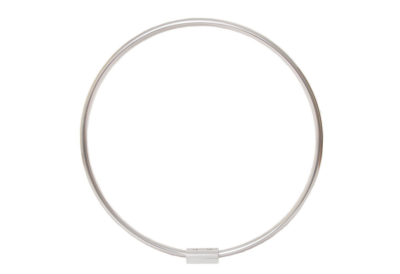 Ekershop Duschvorhangstange Alu Ringstange Silber Chrom Rund Ø 80 cm Winkelstange für Duschvorhang, Ø 800 mm, Fixmaß, Wandmontage, Verschraubt, Aluminium, für Duschvorhang ohne Duschvorhangringe, auch als Umkleiderkabine Bild 2