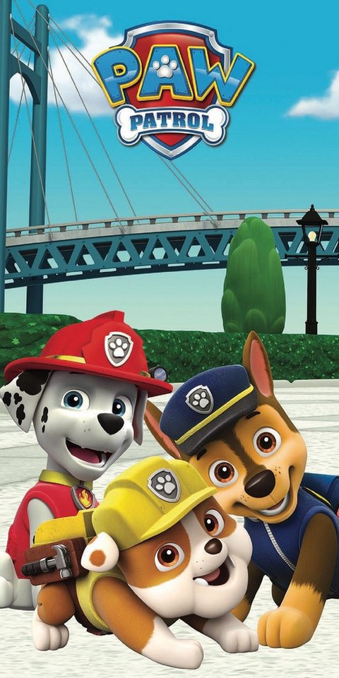 PAW PATROL Badetuch Paw Patrol weiches Badetuch Größe: 70 x 140 cm 100% Baumwolle, (1-St) Bild 2