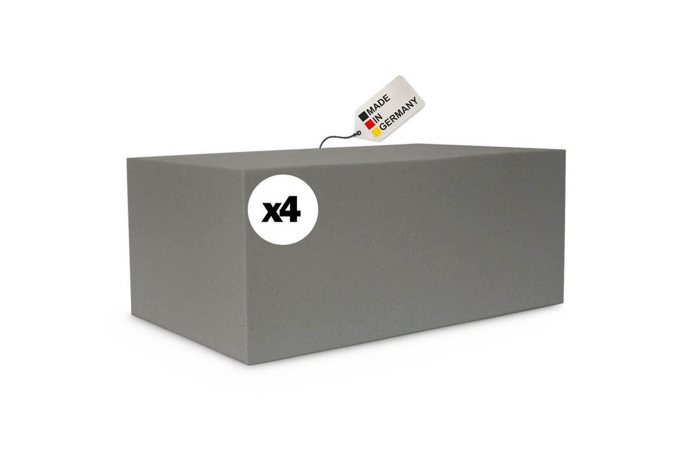 matches21 HOME & HOBBY Schaumgummi Blumen Steckmasse „trocken“ für Kunstblumen 4 Stk. grau, Steckschaum Ziegel für Blumen-Gestecke als Tisch-Deko Grab-Schmuck Bild 5