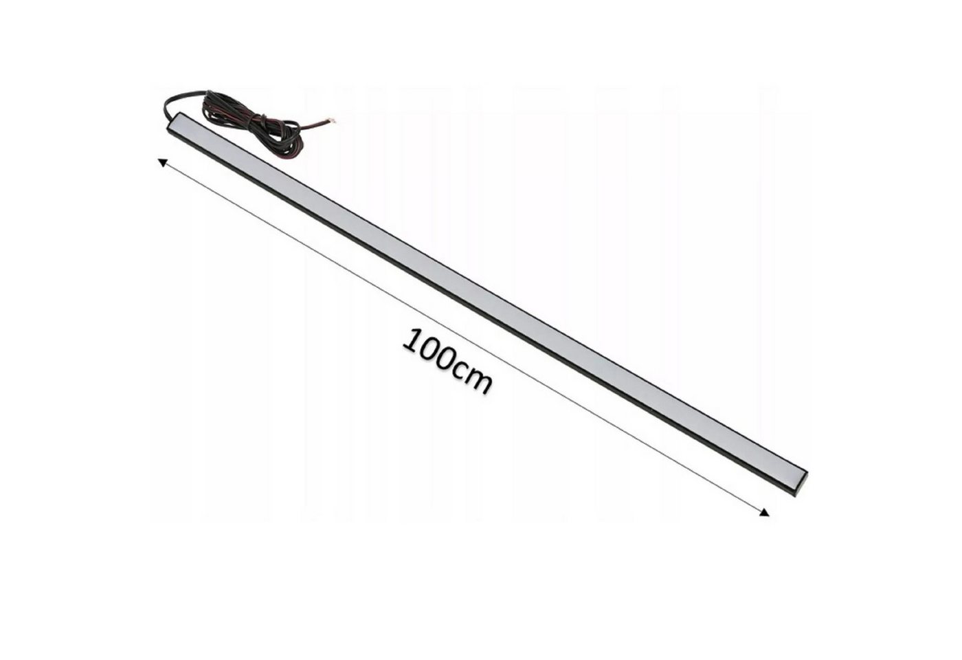 QLS LED Einbauleuchte 100 cm Laderaumbeleuchtung, LED fest integriert, Kaltweiß, Innenbeleuchtung Kofferraum Hülse weiß milchig Bild 3