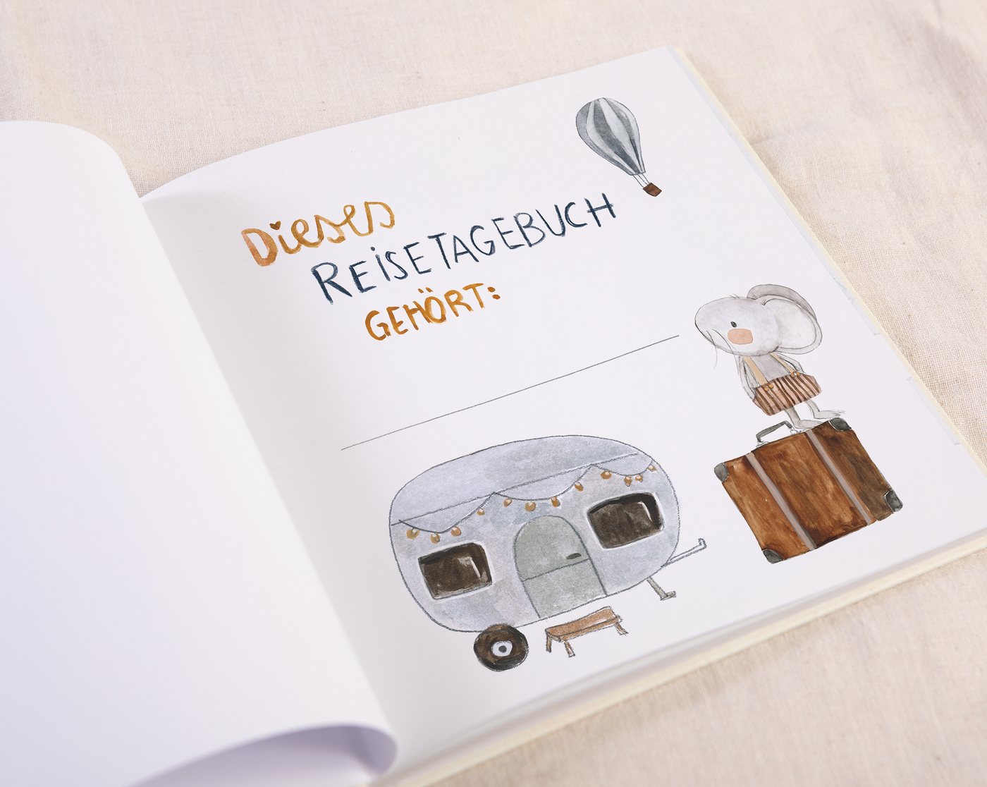 Pipapier Reisetagebuch "Mein Reisetagebuch" für Kinder, Reise Geschenk, Reisen Weltreise Reisebuch, Urlaub Tagebuch