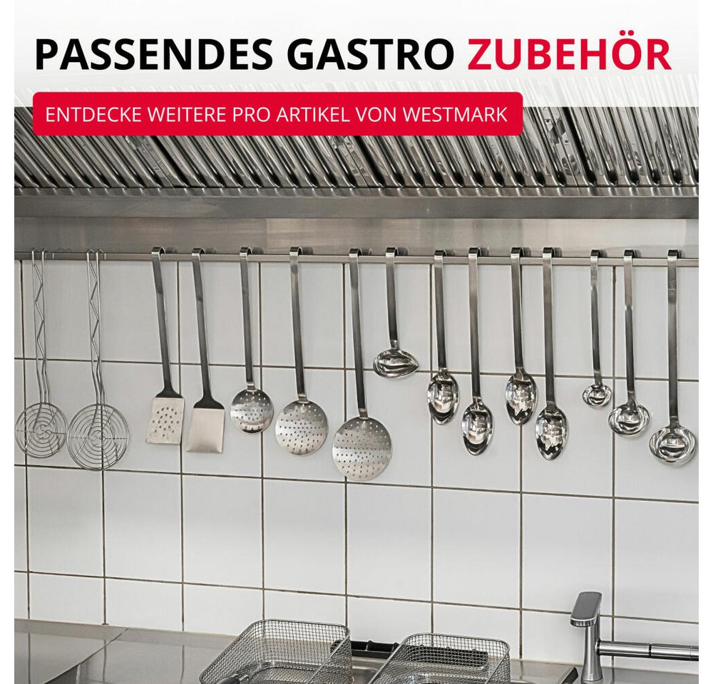 WESTMARK Schneebesen Pro, für die Profiküche, starr, silber, 48 cm, groß, rostfrei, spülmaschinengeeignet, ergonomischer Griff Bild 4