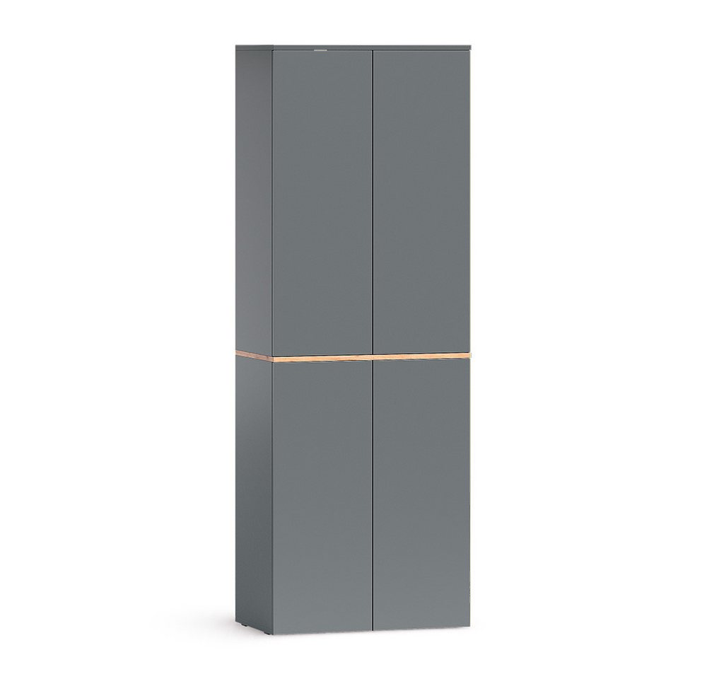 Vicco Hochschrank Viktor, Anthrazit/Goldkraft Eiche, 68 x 188.6 cm mit 6 geschlossene... (1-St) Bild 5