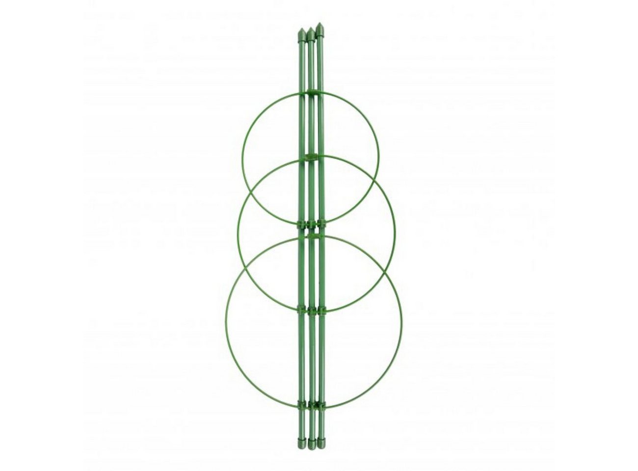 Greemotion Staude Verstellbare Staudenhalter, 3 St., ø14-18 cm, 3 Ringe, für Garten & Topfpflanzen Bild 2