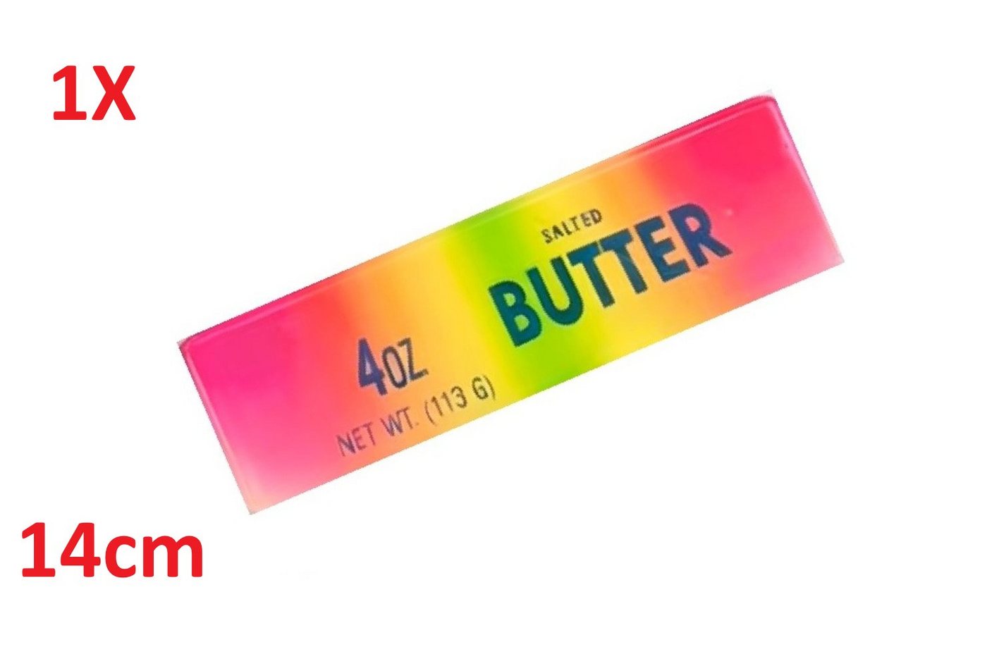 OLi Therapieknete Farbiges Squishy Butter – Weiche dehnbare Knetmasse (113 G) (1-tlg., L-13,3cm / B-3,5cm), Farbiges Anti-Stress, Spielspaß für Kinder & Erwachsene