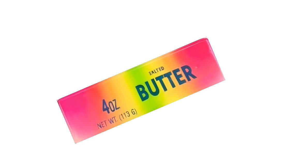 OLi Therapieknete Farbiges Squishy Butter – Weiche dehnbare Knetmasse (113 G) (2-tlg., L-13,3cm / B-3,5cm), Farbiges Anti-Stress, Spielspaß für Kinder & Erwachsene Bild 4