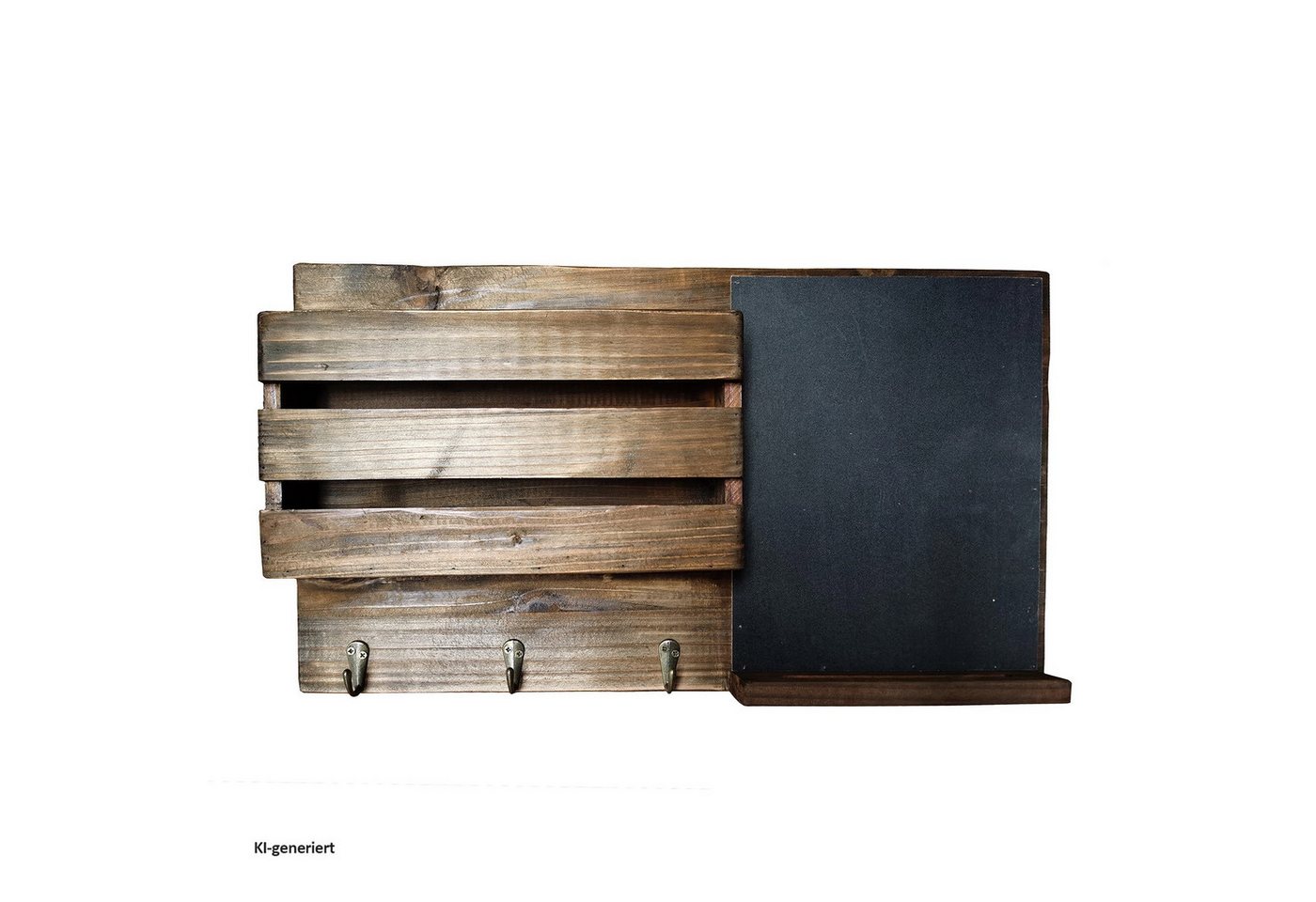 HTI-Living Wandgarderobe Garderobe mit Tafel Lino (Stück, 1 St., 1 Wandtafel), Wandorganizer Tafel Pinnwand Memoboard Hakenleiste Kleiderhaken Bild 3