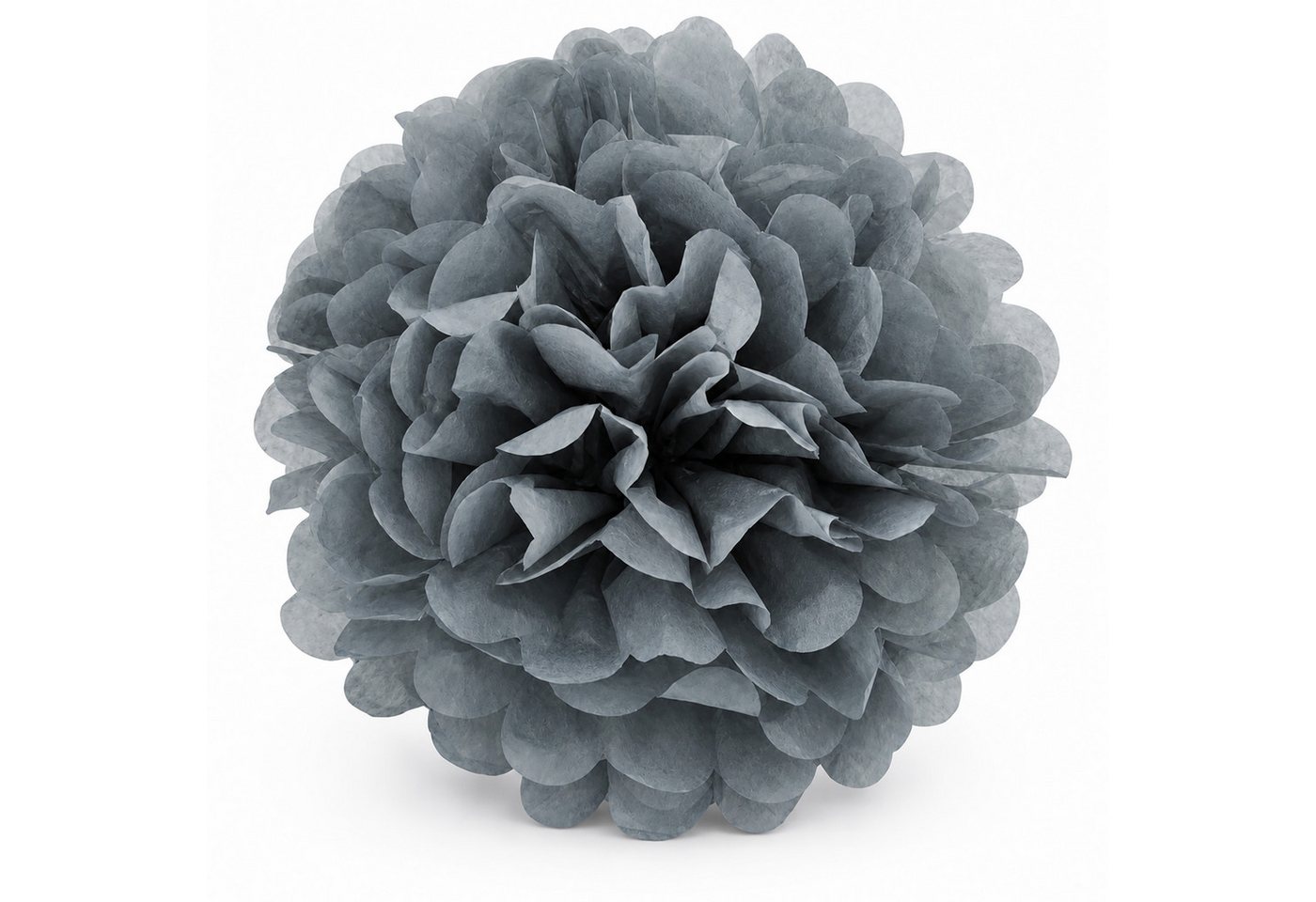 Creativery Pompon, Pompon 35cm Papier 1 Stück Silber / Grau Bild 4