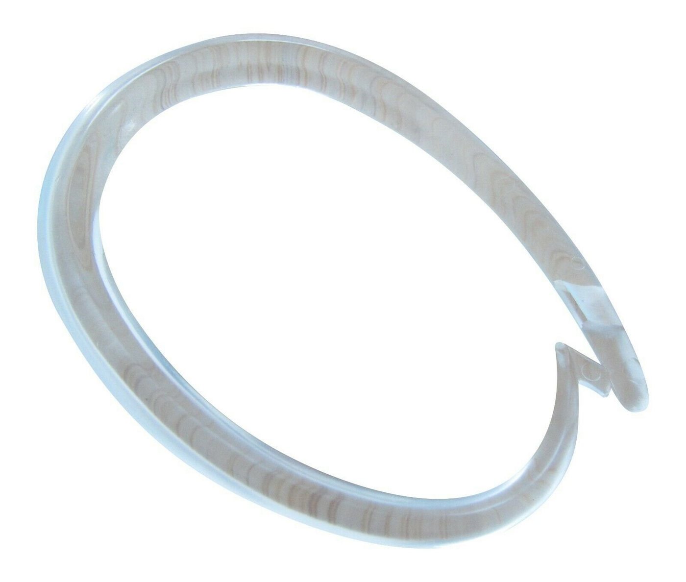 rewagi Duschvorhangringe Duschvorhangring - Größe: Innenmaß Ø 35 mm Farbe: glasklar, Gardinenstangen, Vorhangstange, Vorhänge, Seitenschals, Innenlaufsysteme, (10-St), Verkaufseinheit: 10, 30, 50, 100 Stück Bild 2