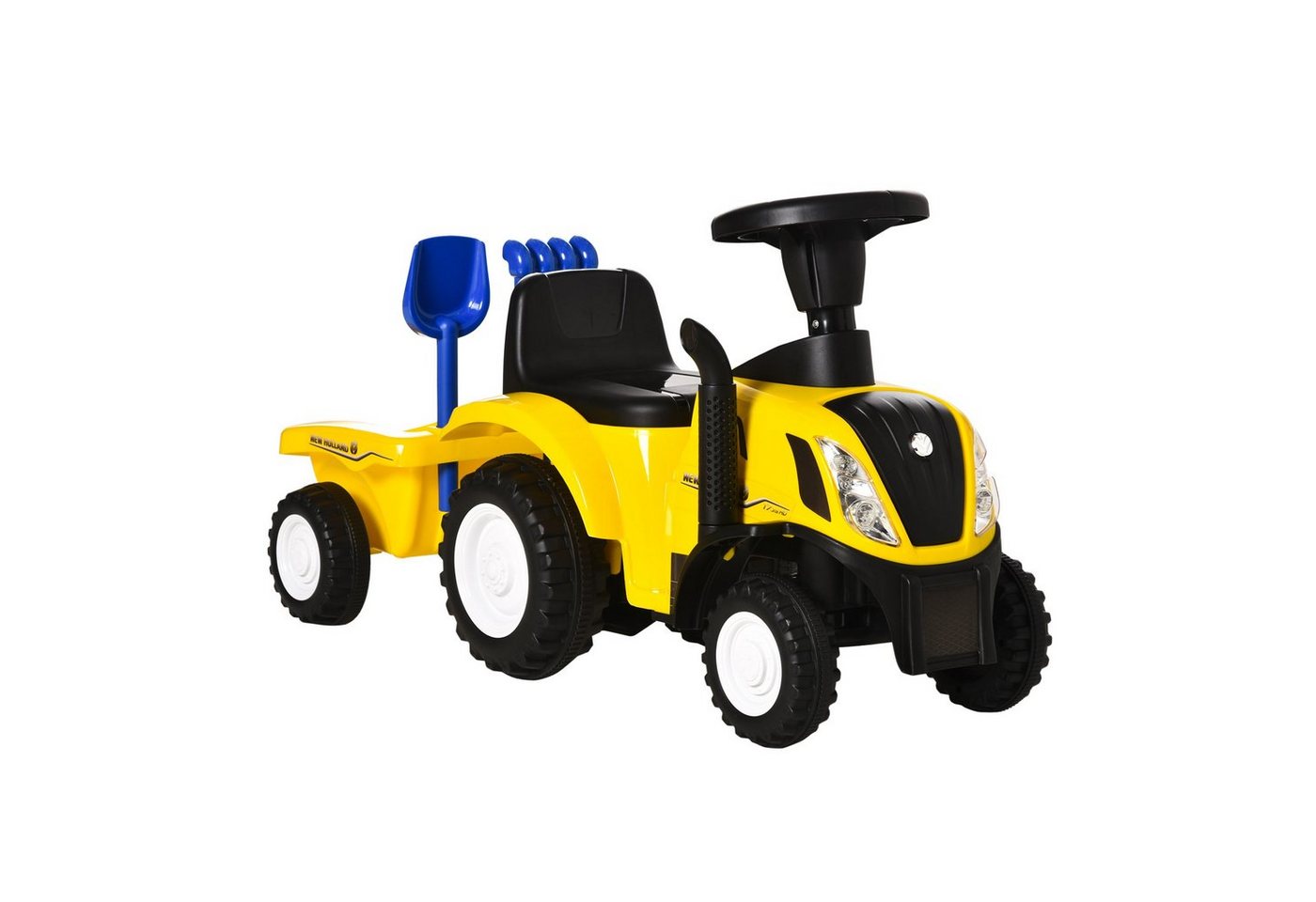 HOMCOM Rutscher Kinderrutscherfahrzeug mit Hupe, (Kinderauto, 1-tlg., Kinder Rutschauto), Kunststoff Metall Blau 91 x 29 x 44 cm Bild 2