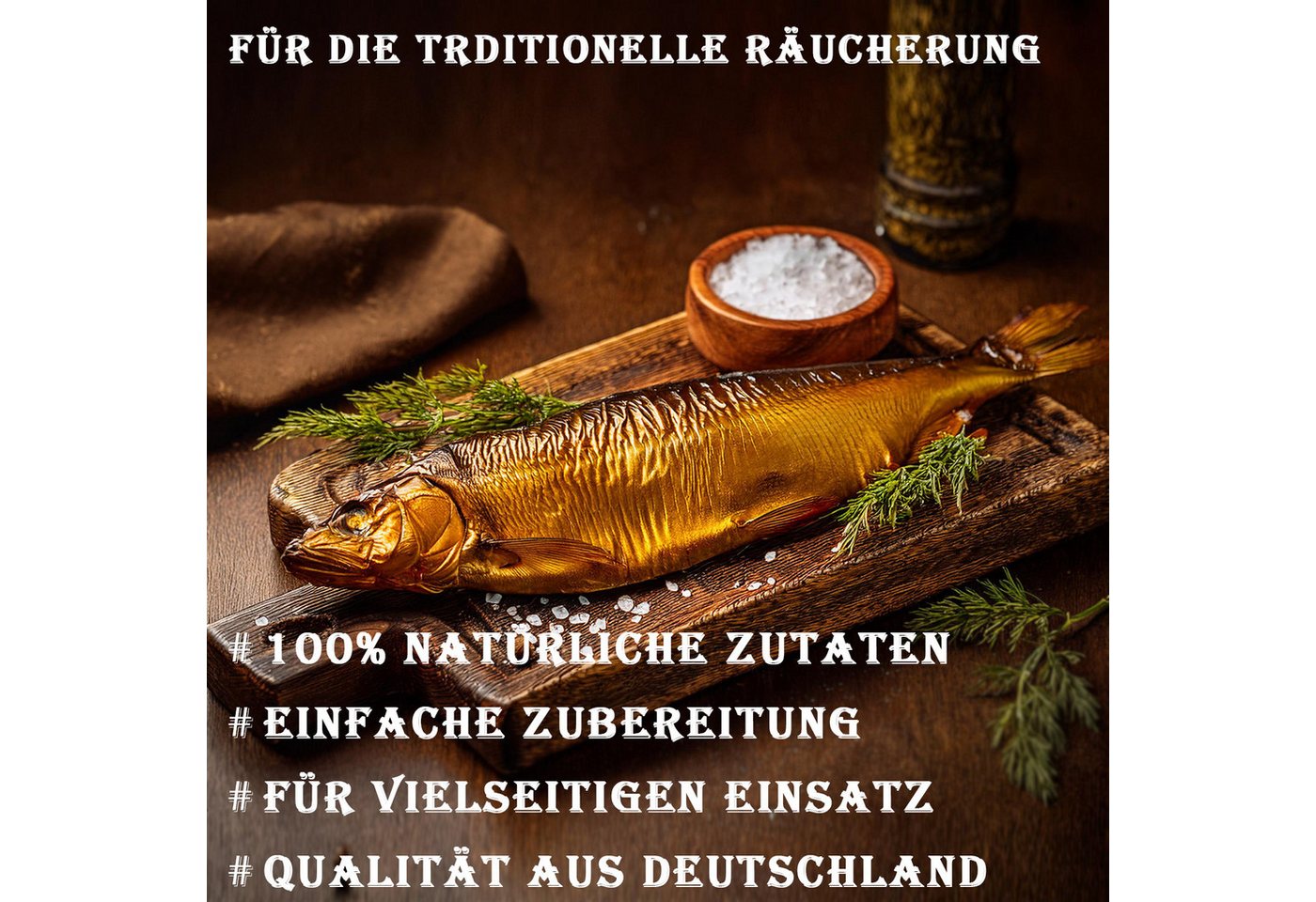Moritz Räucherbox Räucherlauge Forelle Spezial 600g Räucherlake Salzmischung Nitrit Salz NPS Salz zum Pökeln Bild 2