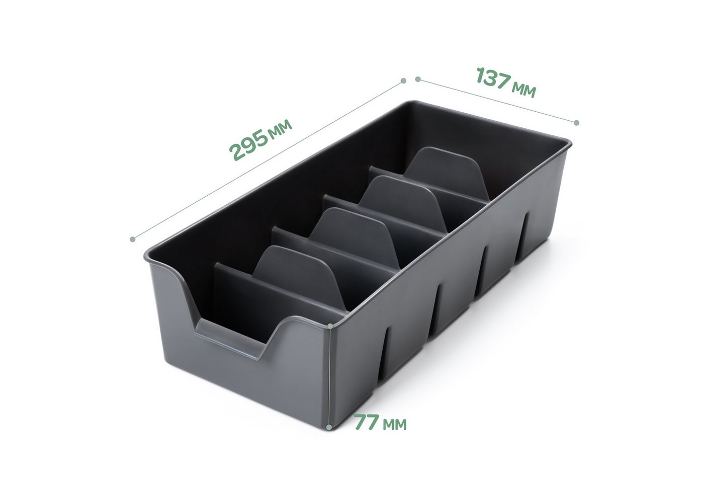 KONZEPT Gewürzregal Gewürz Organizer für Schrank, Gewürzbehälter aus Plastik, 1-tlg., Gewürzorganiser Küche Bild 5