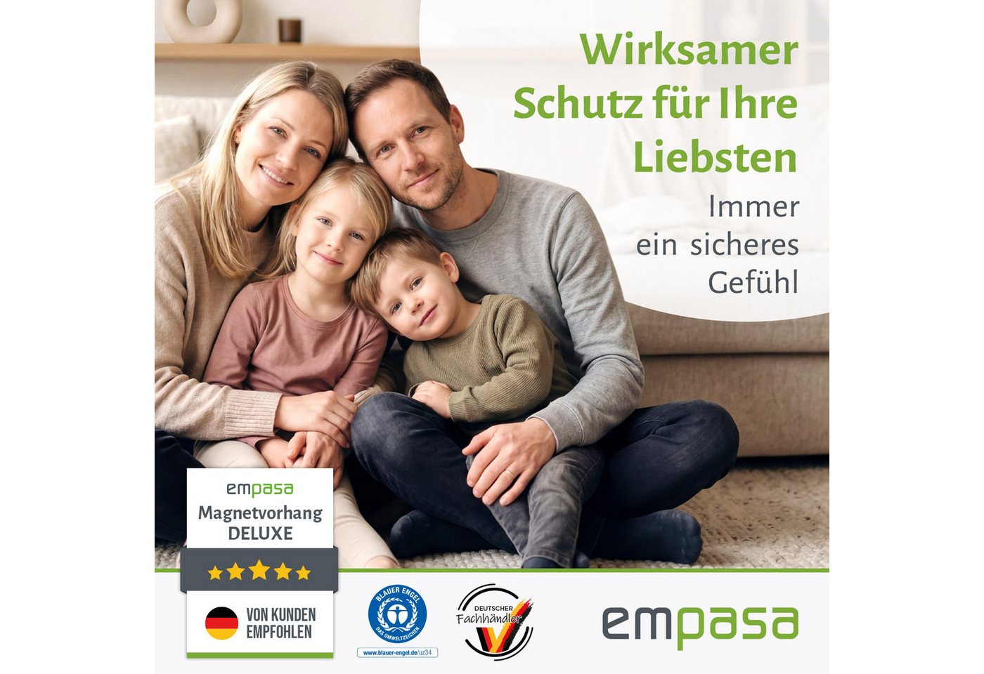 empasa Insektenschutz-Vorhang "DELUXE", Pollenschutz Lamellenvorhang mit Magnetverschluss Bild 3