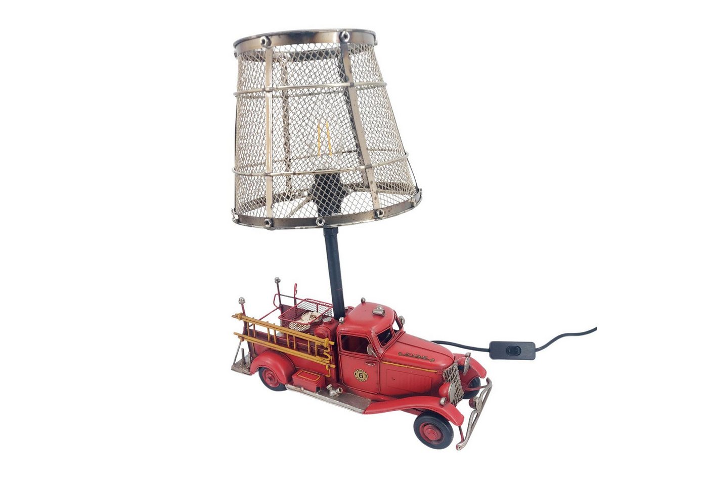 formano Tischleuchte, nicht enthalten, mit Schalter, Rot, Feuerwehr, H: 37cm Bild 2