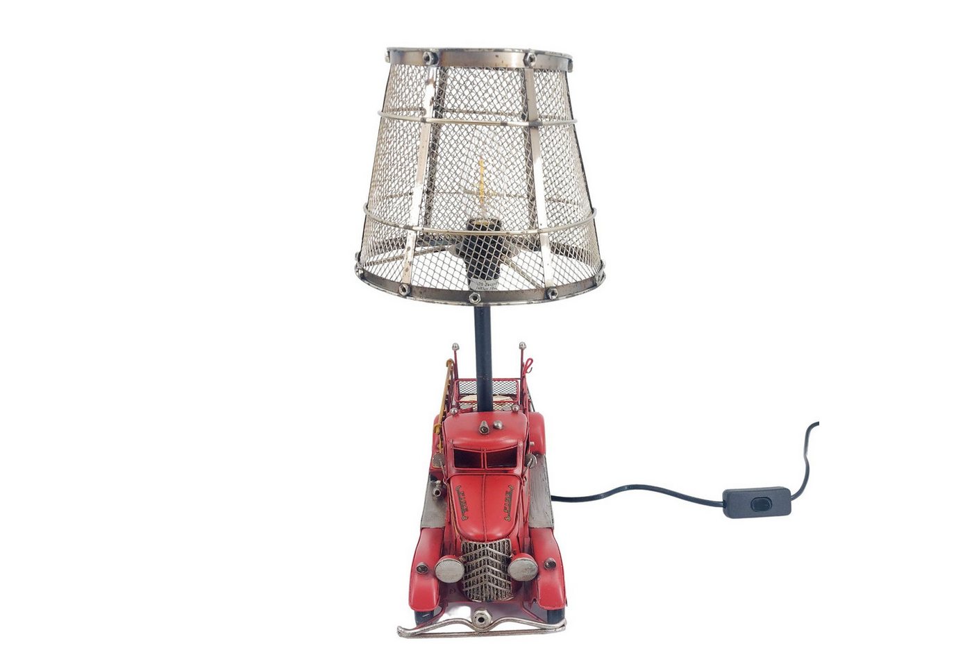 formano Tischleuchte, nicht enthalten, mit Schalter, Rot, Feuerwehr, H: 37cm Bild 5