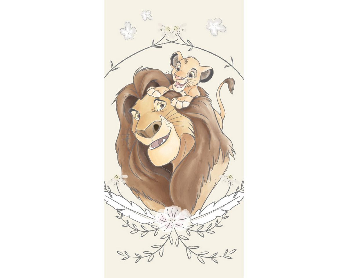 Disney Badetücher Disney König der Löwen Simba Strandtuch Badetuch 70x140, 100% Baumwolle (1-St)