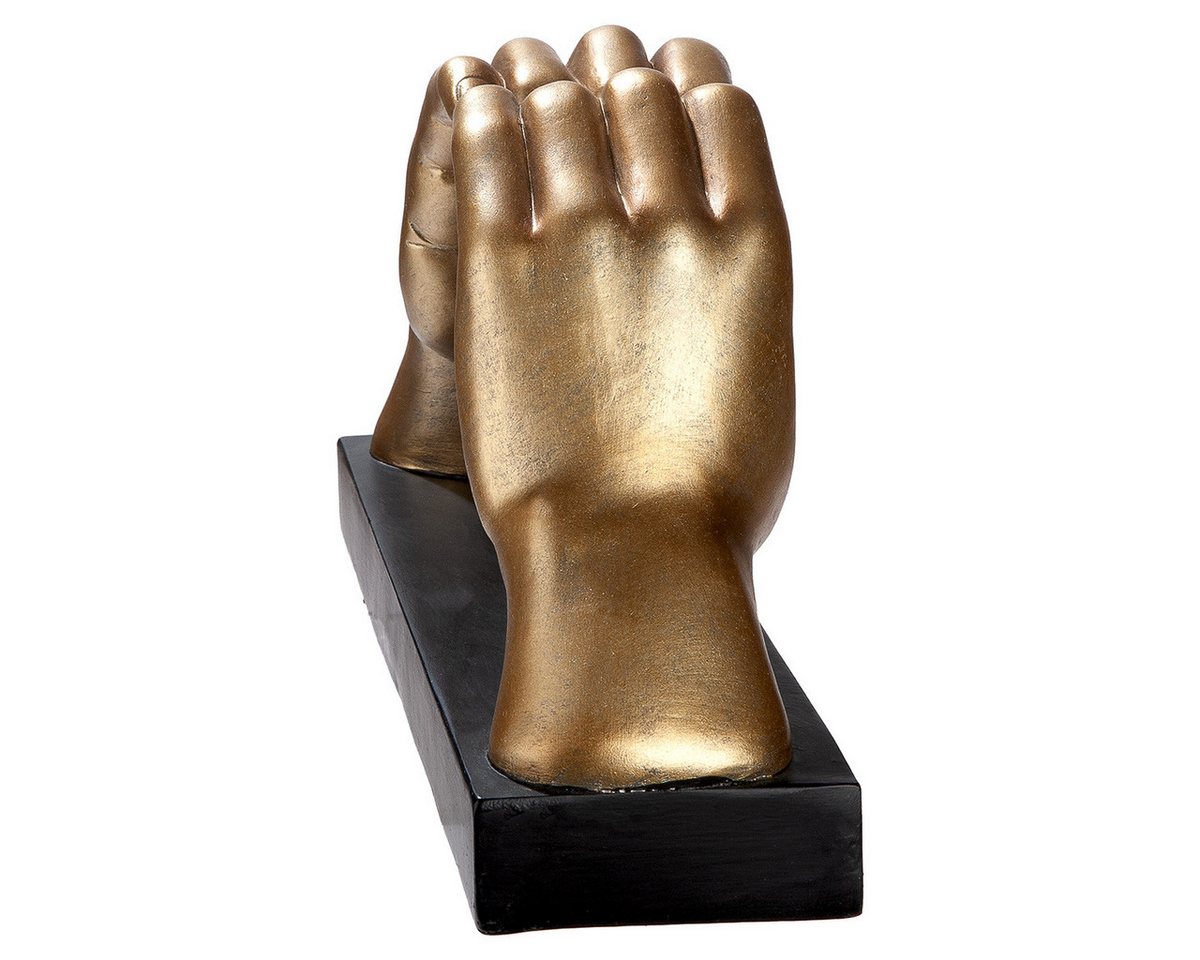 GILDE LED Tischleuchte LED Tischleuchte Amora Hands Hände Herz mit Leuchtkugel gold Bild 5