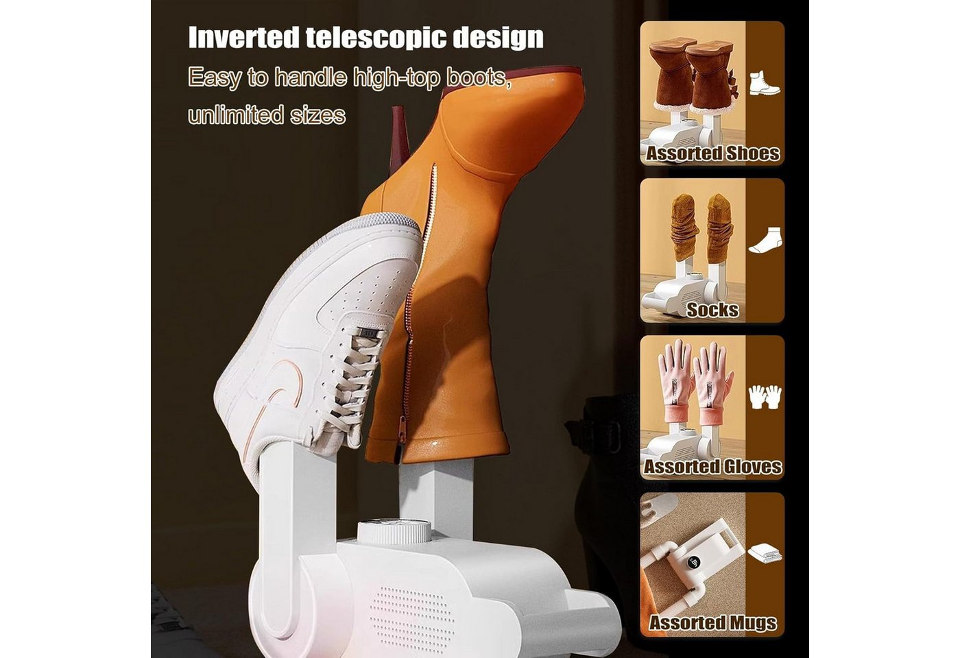 FELIXLEO Schuhtrockner Schuhtrockner elektrisch Digital UV Ozon antibakteriell Sneaker Bild 2
