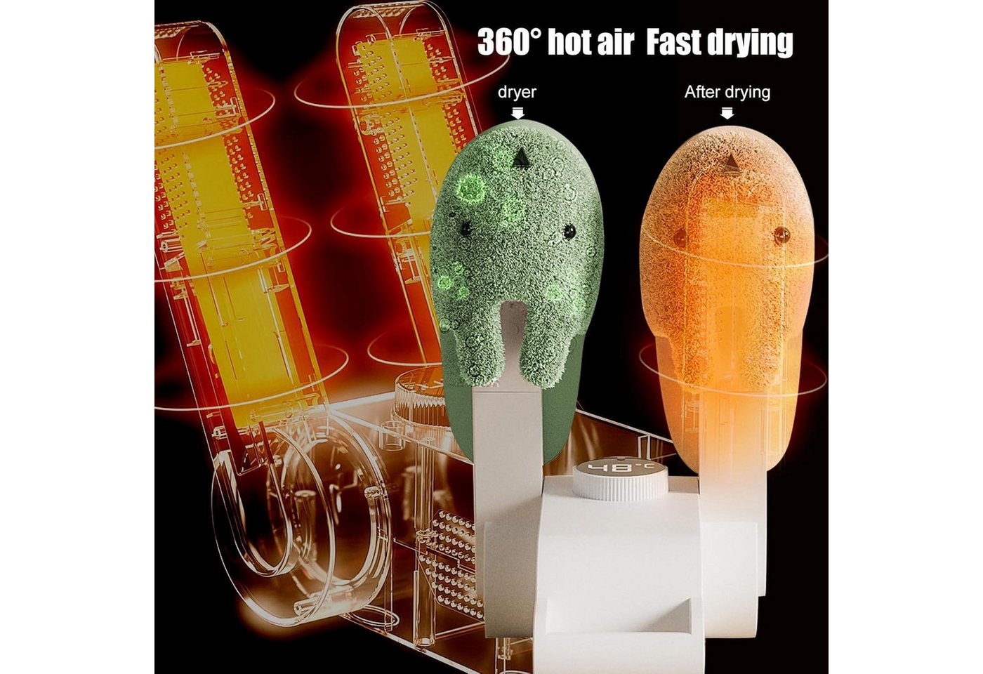 FELIXLEO Schuhtrockner Schuhtrockner elektrisch Digital UV Ozon antibakteriell Sneaker Bild 5