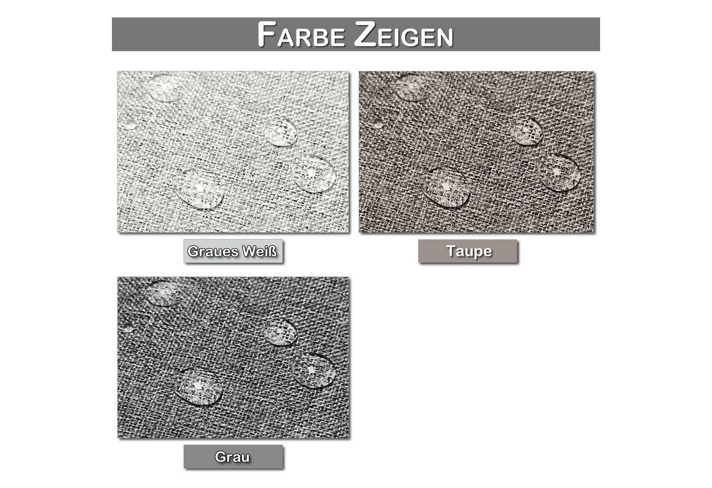 Lapalife Outdoorvorhang Vorhänge 100% Verdunkelnd, Wasserdicht Sonnenschutz Gardinen, Metallösen Oben, Riemen Unten, Kabellos & Leicht, Für Terrasse Garten Bild 2